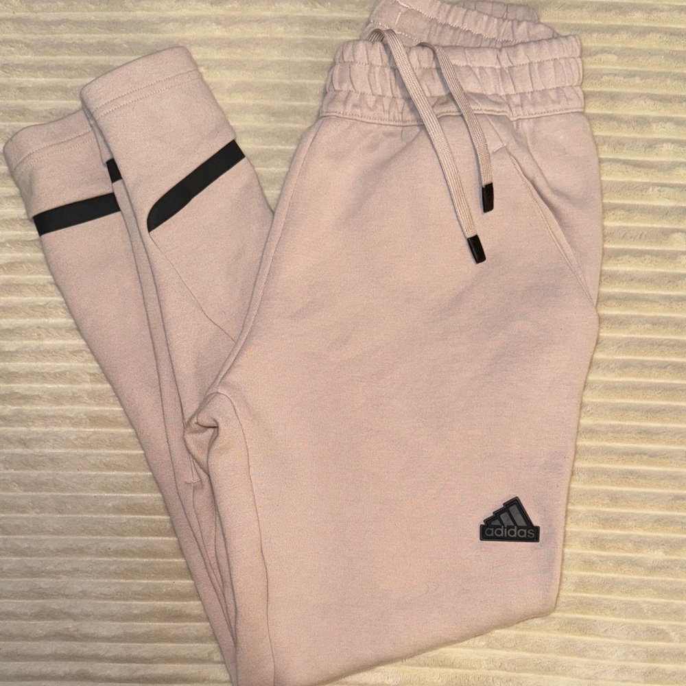 Adidas Sweatpants - Tan with black accents